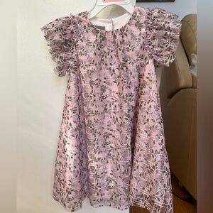 Pastourelle by Pippa and Julie toddler girl flower ruffle dress size 3t